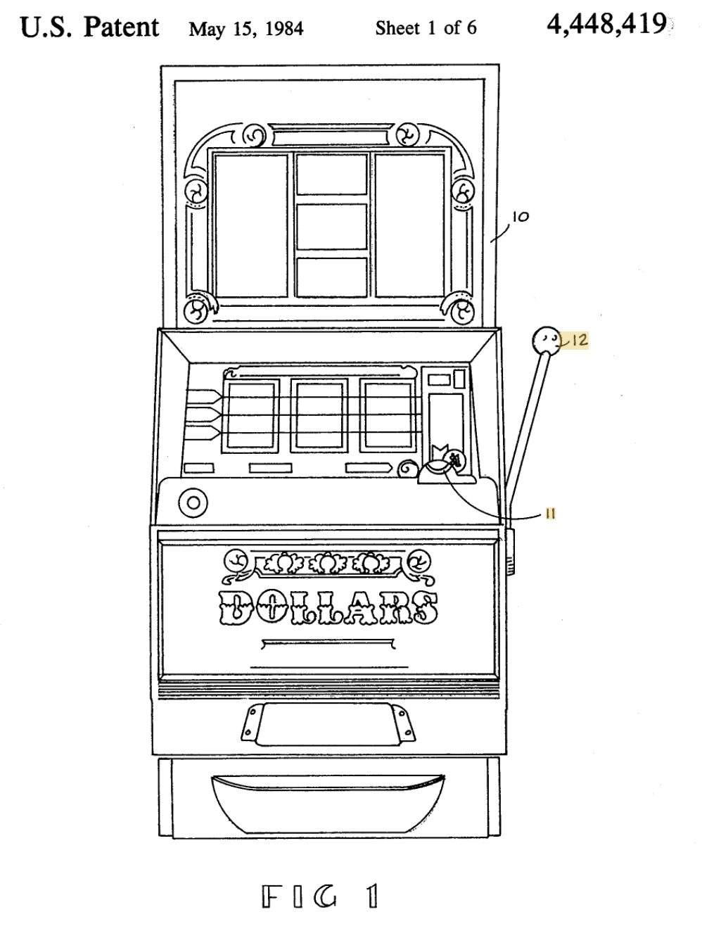 Figuur 1 uit patent US4448419A (Telnaes 1984).